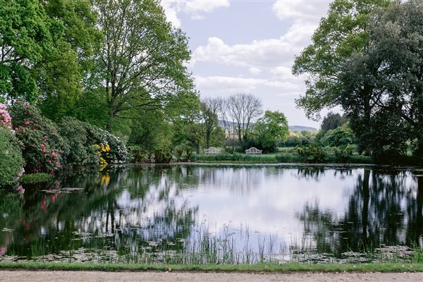 Cadhay gardens and pond